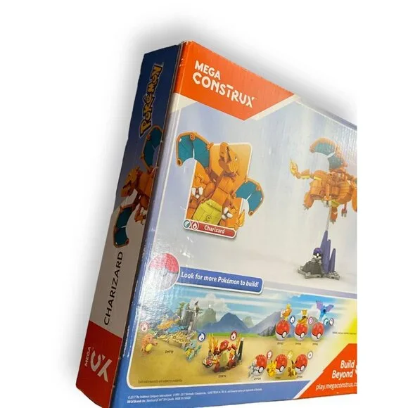 Mattel DYR77 Mega Construx Pokemon Charizard Buildable Figure New Sealed - Picture 5 of 5